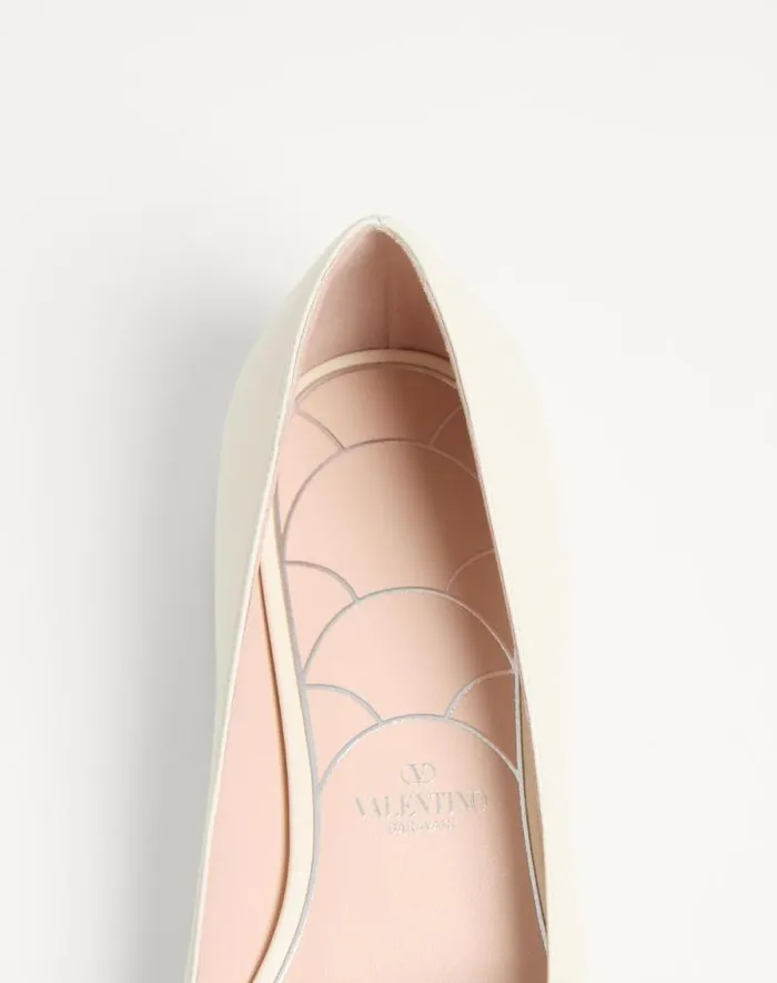 Valentino Ballerinas Woman Maryjane Preshoes Ballerina In Kidskin With Jewel Button 20mm For Woman In Blackpink Blackpink Valentino Ballerinas Woman Maryjane Preshoes Ballerina In Kidskin With Jewel Button 20mm For Woman In Blackpink Blackpink