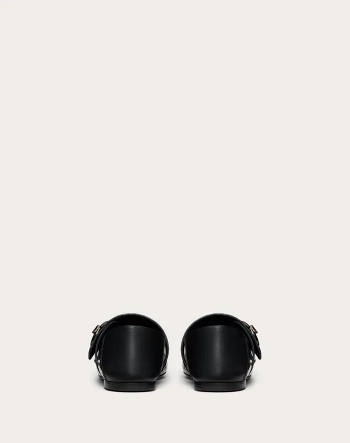 Valentino Ballerinas Woman Vlogo Locker Maryjane Ballerina In Patent Leather For Woman In Black Black Valentino Ballerinas Woman Vlogo Locker Maryjane Ballerina In Patent Leather For Woman In Black Black