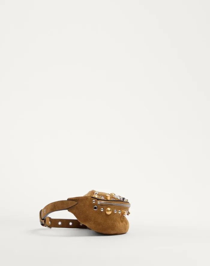 Valentino Belt Bags Man Valentino Garavani Nellcte Suede Belt Bag For Man In Havana Beige Havana Beige Valentino Belt Bags Man Valentino Garavani Nellcte Suede Belt Bag For Man In Havana Beige Havana Beige
