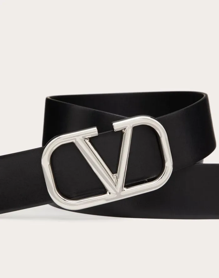 Valentino Belts Man Vlogo Signature Calfskin Belt 40 Mm For Man In Black Black Valentino Belts Man Vlogo Signature Calfskin Belt 40 Mm For Man In Black Black
