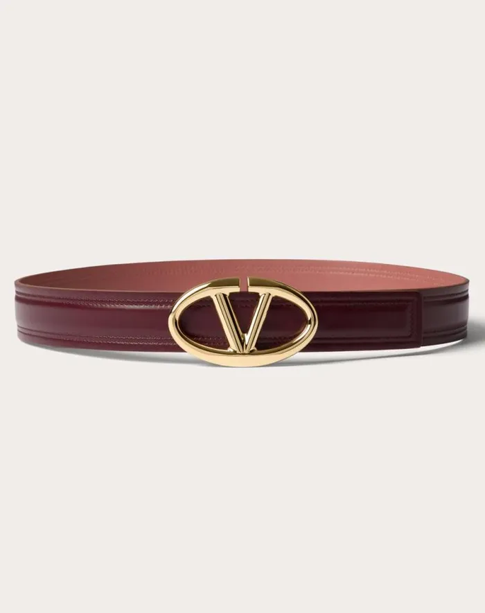 Valentino Belts Woman The Bold Edition Vlogo Shiny Calfskin Belt 30 Mm For Woman In Ivorymauve Ivorymauve Valentino Belts Woman The Bold Edition Vlogo Shiny Calfskin Belt 30 Mm For Woman In Ivorymauve Ivorymauve