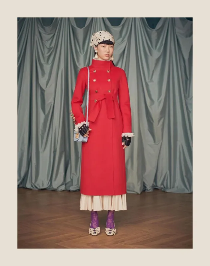 Valentino Coats And Outerwear Woman Compact Drap Coat For Woman In Red Red Valentino Coats And Outerwear Woman Compact Drap Coat For Woman In Red Red