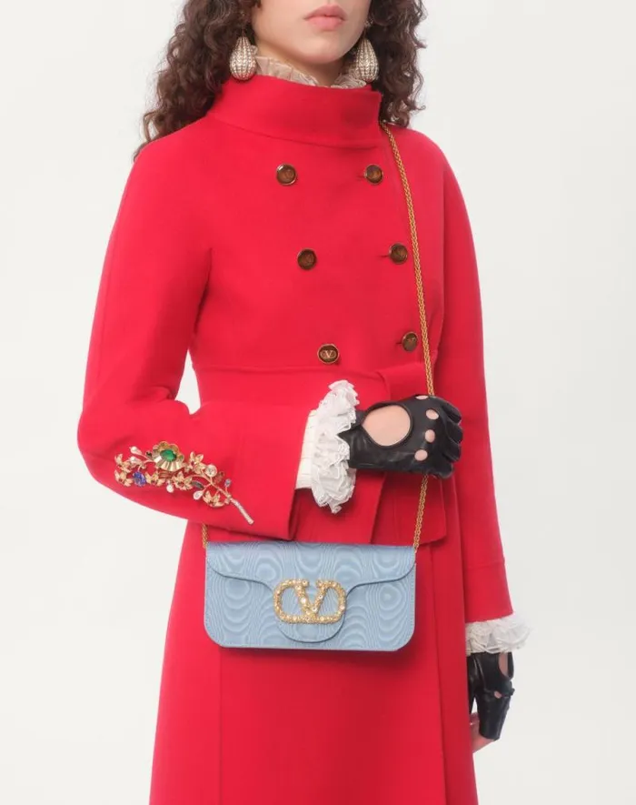 Valentino Coats And Outerwear Woman Compact Drap Coat For Woman In Red Red Valentino Coats And Outerwear Woman Compact Drap Coat For Woman In Red Red