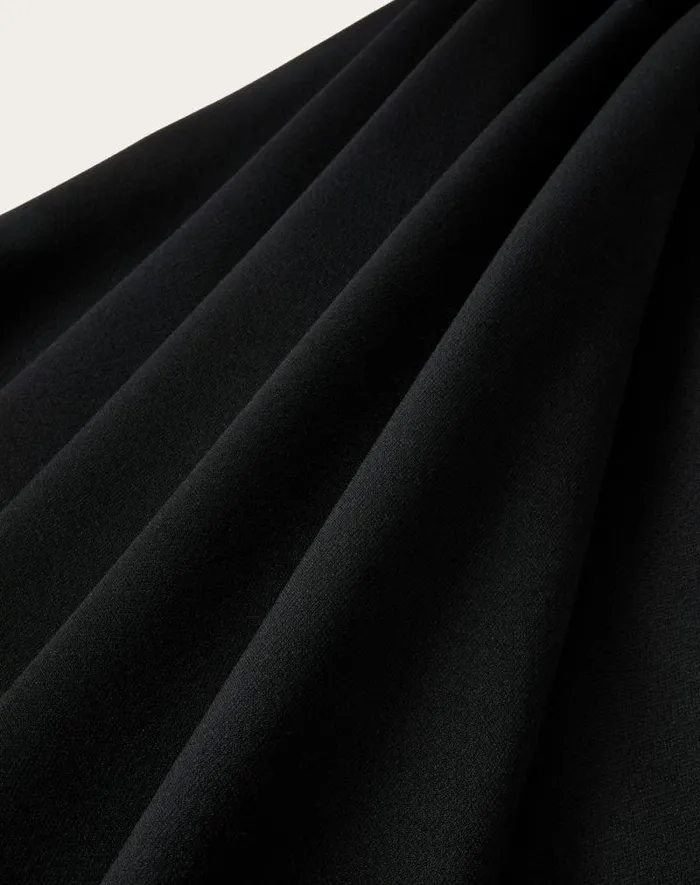 Valentino Dresses Woman Luxury Crepe Midi Dress For Woman In Black Black