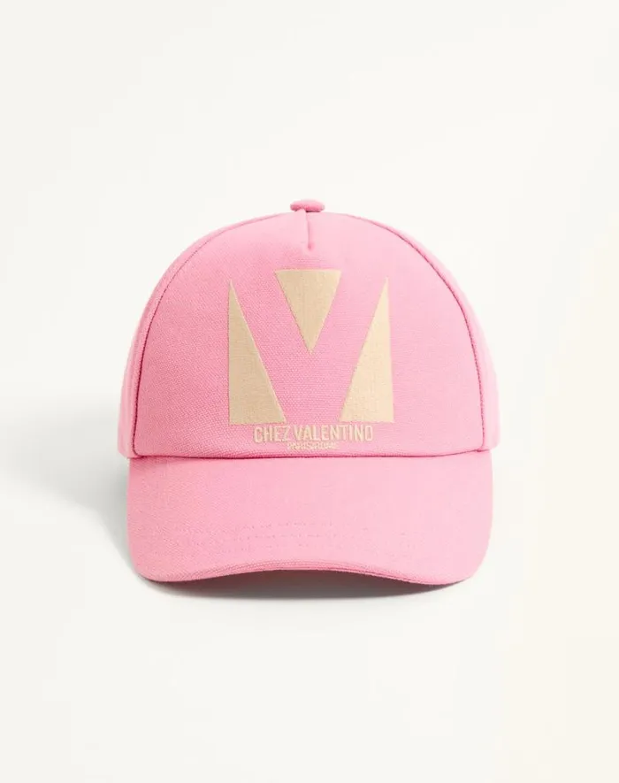 Valentino Hats And Gloves Woman Chez Valentino Cotton Baseball Cap For Woman In Pastel Pinkbutter Pastel Pinkbutter Valentino Hats And Gloves Woman Chez Valentino Cotton Baseball Cap For Woman In Pastel Pinkbutter Pastel Pinkbutter