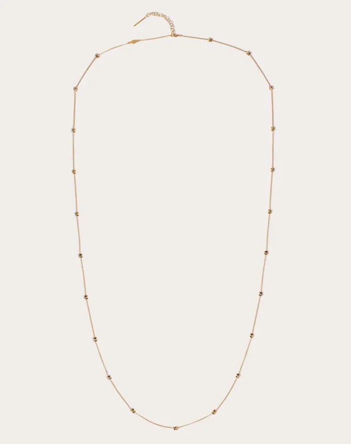 Valentino Jewelry Woman Rockstud Necklace In Metal For Woman In Gold Gold