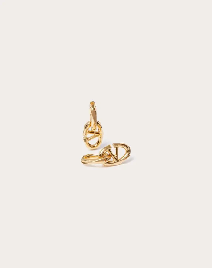 Valentino Jewelry Woman Vlogo Boldies Metal Earrings For Woman In Gold Gold