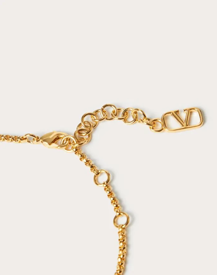 Valentino Jewelry Woman Vlogo Signature Bracelet In Metal And Swarovski Crystals For Woman In Palladium Palladium Valentino Jewelry Woman Vlogo Signature Bracelet In Metal And Swarovski Crystals For Woman In Palladium Palladium