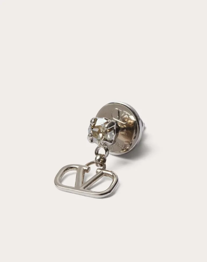 Valentino Jewelry Woman Vlogo Signature Earrings In Metal And Swarovski Crystals For Woman In Goldpink Goldpink Valentino Jewelry Woman Vlogo Signature Earrings In Metal And Swarovski Crystals For Woman In Goldpink Goldpink