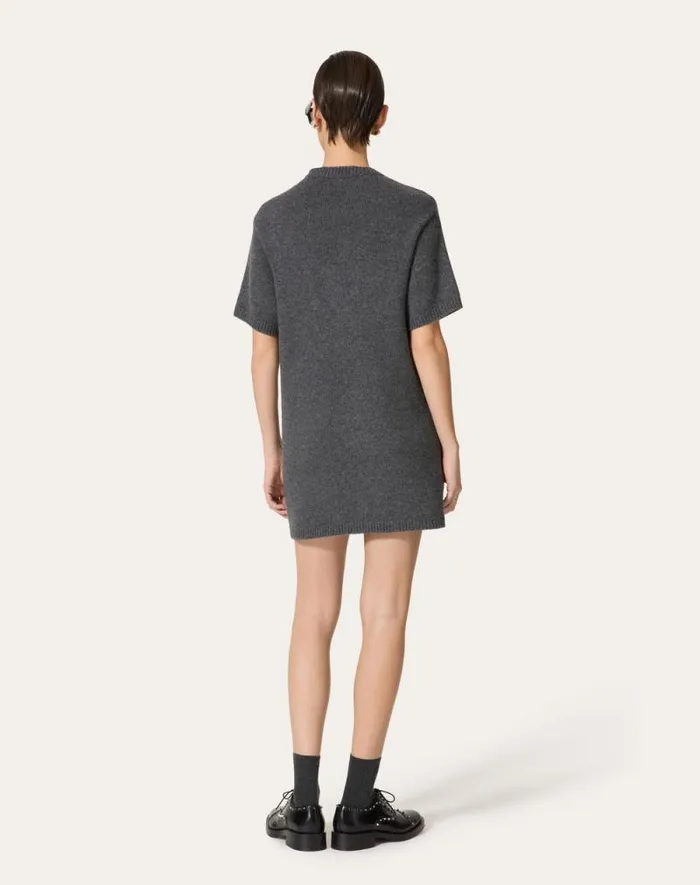 Valentino Knitwear Woman Wool Sweater For Woman In Dark Grey Dark Grey Valentino Knitwear Woman Wool Sweater For Woman In Dark Grey Dark Grey