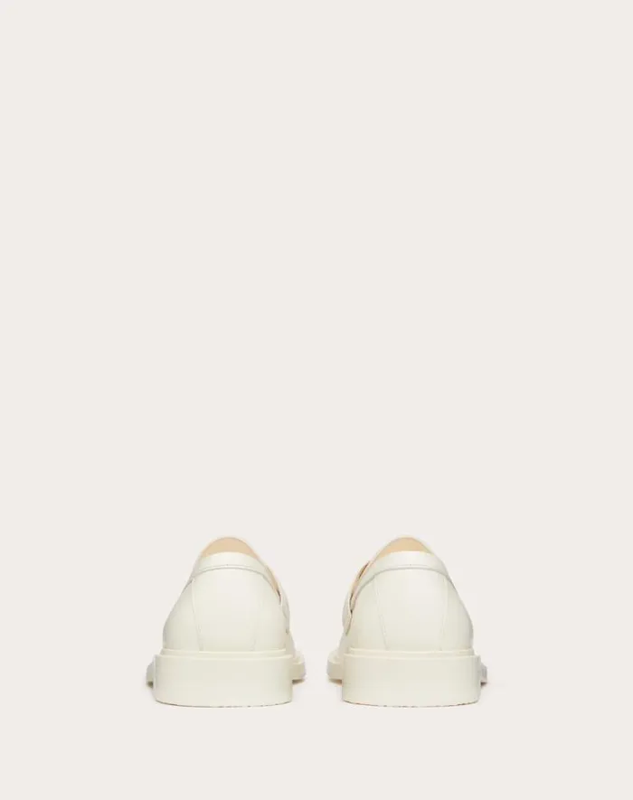 Valentino Loafers And Oxfords Woman Vlogo Signature Calfskin Loafer For Woman In Ivory Ivory Valentino Loafers And Oxfords Woman Vlogo Signature Calfskin Loafer For Woman In Ivory Ivory