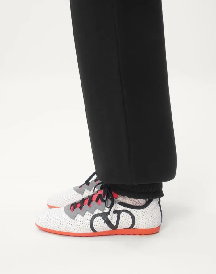 Valentino Pants And Shorts Man Cotton Jogging Pants With Chez Valentino Patch For Man In Black Black