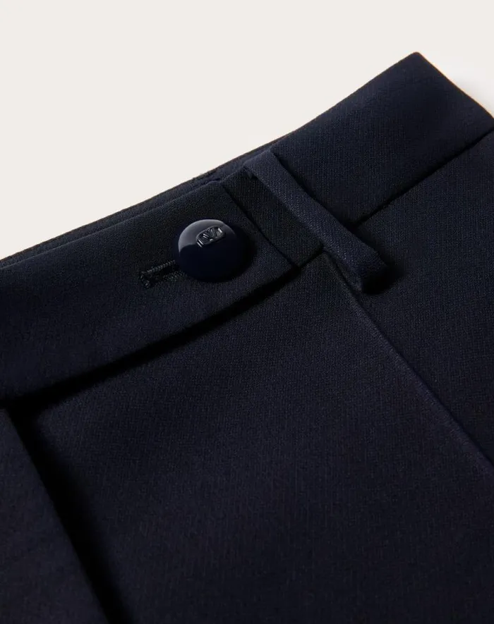 Valentino Pants And Shorts Woman Crepe Couture Trousers For Woman In Navy Navy Valentino Pants And Shorts Woman Crepe Couture Trousers For Woman In Navy Navy