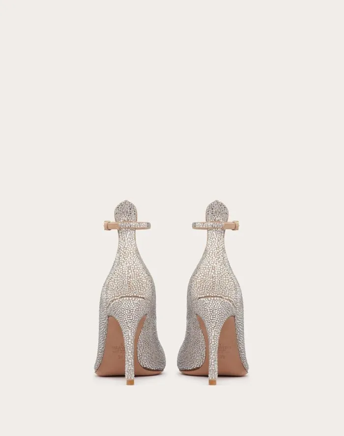 Valentino Pumps Woman Valentino Garavani Tango Pump With Crystals 100mm For Woman In Crystalrose Cannelle Crystalrose Cannelle Valentino Pumps Woman Valentino Garavani Tango Pump With Crystals 100mm For Woman In Crystalrose Cannelle Crystalrose Cannelle