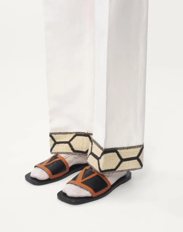 Valentino Sandals Man Viva Superstar Slide Sandal In Nappa Leather For Man In Blackroasted Pecan Blackroasted Pecan Valentino Sandals Man Viva Superstar Slide Sandal In Nappa Leather For Man In Blackroasted Pecan Blackroasted Pecan