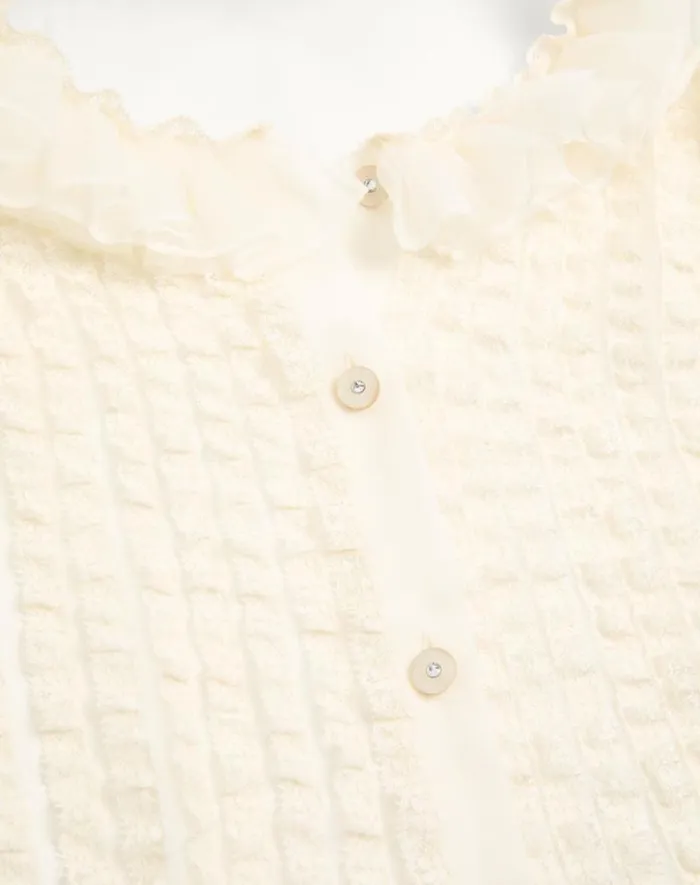Valentino Shirts And Tops Woman Chiffon Blouse For Woman In Ivory Ivory