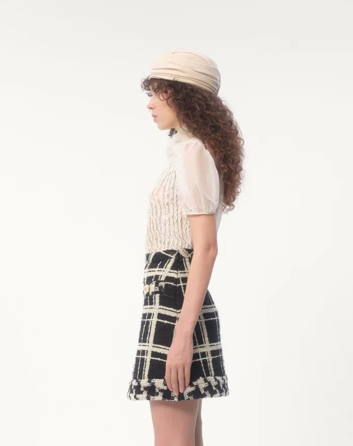 Valentino Shirts And Tops Woman Chiffon Blouse For Woman In Ivory Ivory
