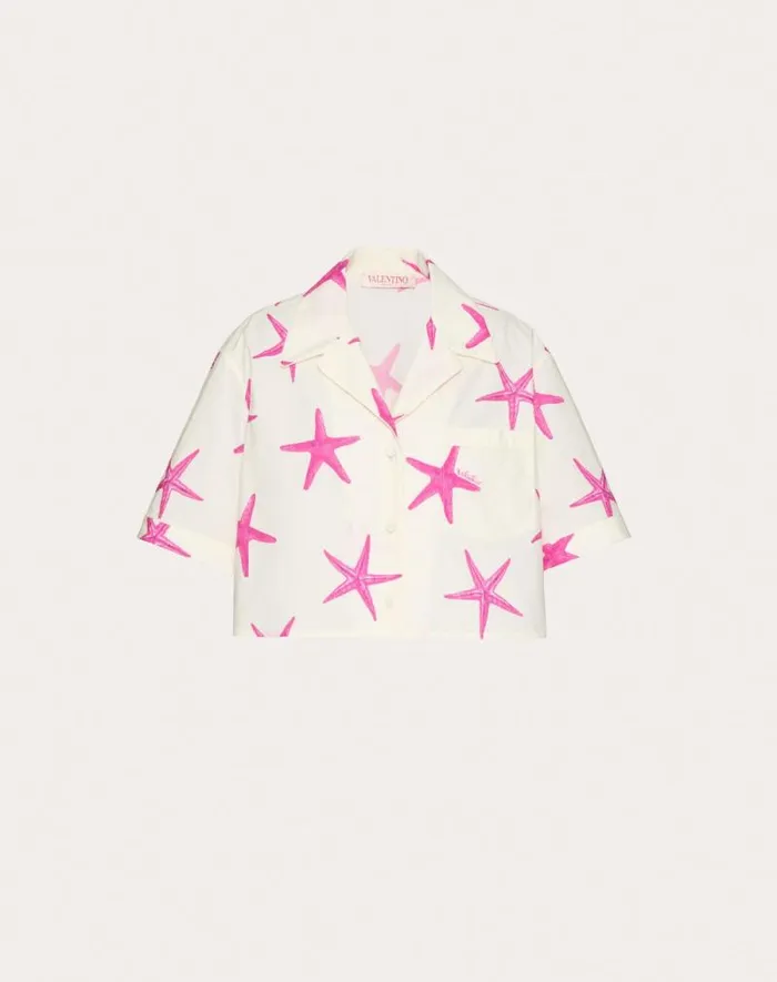 Valentino Shirts And Tops Woman Starfish Popeline Shirt For Woman In Ivorypink Pp Ivorypink Pp Valentino Shirts And Tops Woman Starfish Popeline Shirt For Woman In Ivorypink Pp Ivorypink Pp