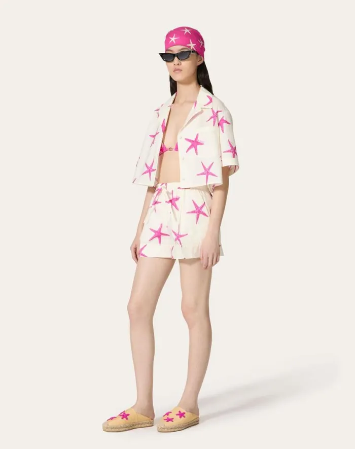 Valentino Shirts And Tops Woman Starfish Popeline Shirt For Woman In Ivorypink Pp Ivorypink Pp Valentino Shirts And Tops Woman Starfish Popeline Shirt For Woman In Ivorypink Pp Ivorypink Pp