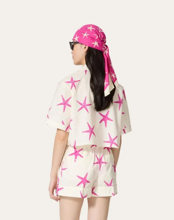 Valentino Shirts And Tops Woman Starfish Popeline Shirt For Woman In Ivorypink Pp Ivorypink Pp Valentino Shirts And Tops Woman Starfish Popeline Shirt For Woman In Ivorypink Pp Ivorypink Pp
