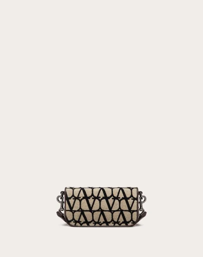 Valentino Shoulder Bags Man Mini Loc Toile Iconographe Shoulder Bag For Man In Beigeblack Beigeblack Valentino Shoulder Bags Man Mini Loc Toile Iconographe Shoulder Bag For Man In Beigeblack Beigeblack