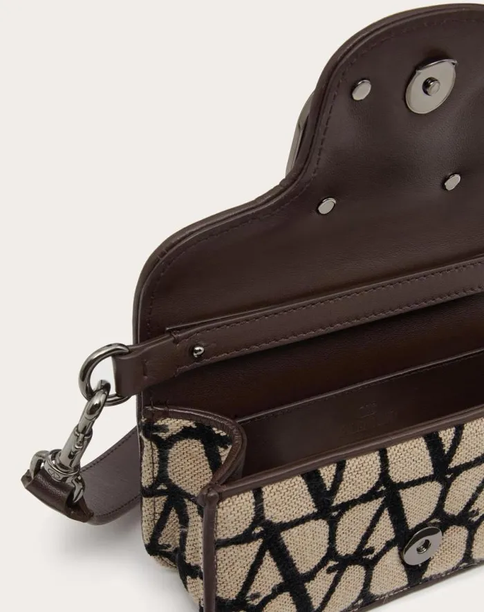 Valentino Shoulder Bags Man Mini Loc Toile Iconographe Shoulder Bag For Man In Beigeblack Beigeblack Valentino Shoulder Bags Man Mini Loc Toile Iconographe Shoulder Bag For Man In Beigeblack Beigeblack