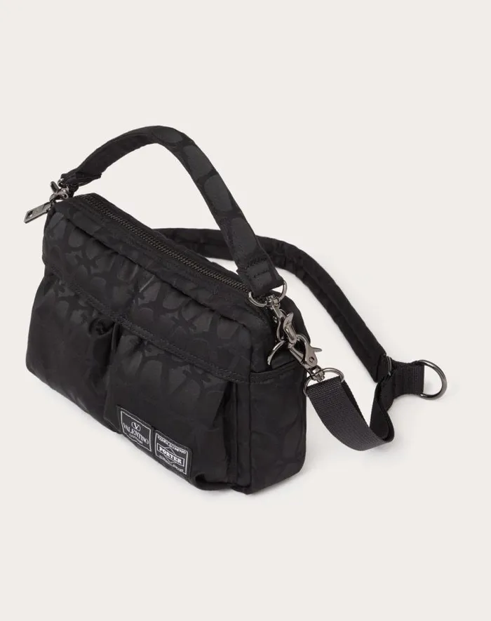 Valentino Shoulder Bags Man Valentino Garavani And Porter Shoulder Bag For Man In Black Black Valentino Shoulder Bags Man Valentino Garavani And Porter Shoulder Bag For Man In Black Black