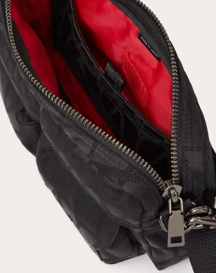 Valentino Shoulder Bags Man Valentino Garavani And Porter Shoulder Bag For Man In Black Black Valentino Shoulder Bags Man Valentino Garavani And Porter Shoulder Bag For Man In Black Black