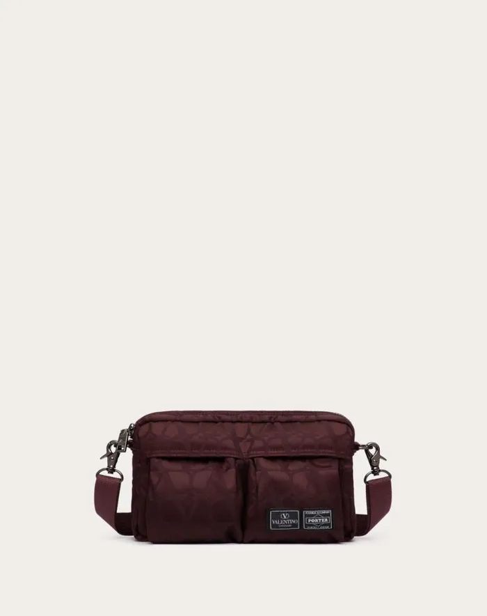 Valentino Shoulder Bags Man Valentino Garavani And Porter Shoulder Bag For Man In Black Black Valentino Shoulder Bags Man Valentino Garavani And Porter Shoulder Bag For Man In Black Black