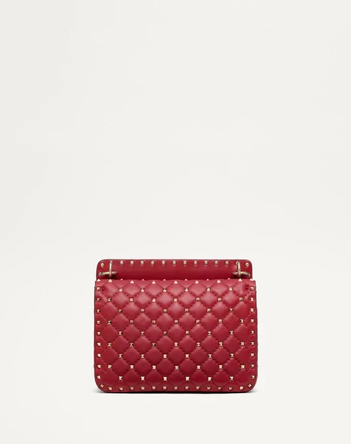 Valentino Shoulder Bags Woman Medium Nappa Rockstud Spike Bag For Woman In Azure Azure Valentino Shoulder Bags Woman Medium Nappa Rockstud Spike Bag For Woman In Azure Azure