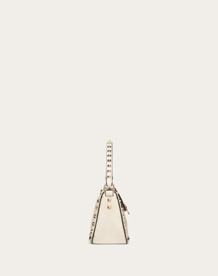 Valentino Shoulder Bags Woman Small Rockstud Grainy Calfskin Crossbody Bag For Woman In Black Black Valentino Shoulder Bags Woman Small Rockstud Grainy Calfskin Crossbody Bag For Woman In Black Black