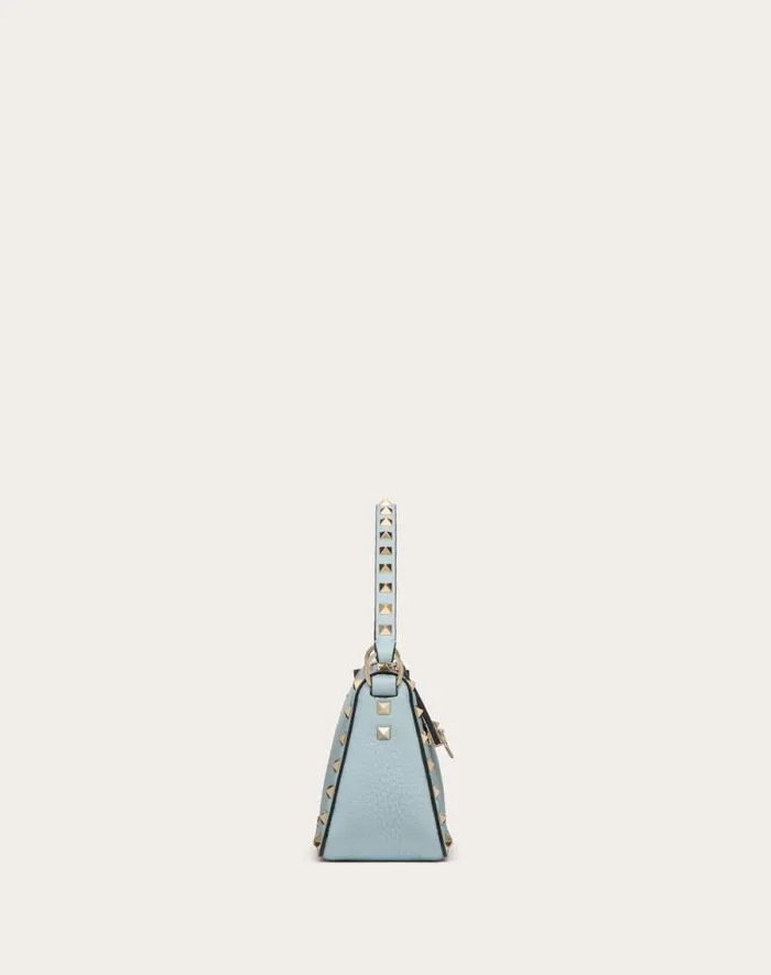Valentino Shoulder Bags Woman Small Rockstud Grainy Calfskin Crossbody Bag For Woman In Black Black Valentino Shoulder Bags Woman Small Rockstud Grainy Calfskin Crossbody Bag For Woman In Black Black
