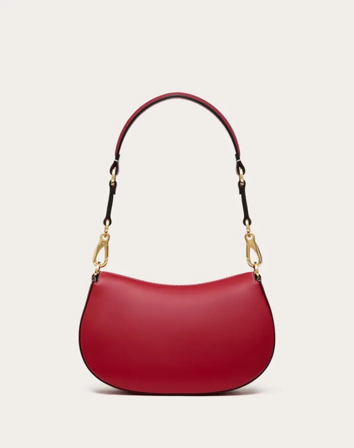 Valentino Shoulder Bags Woman Small Valentino Garavani Ohval Shoulder Bag In Nappa Calfskin For Woman In Black Black