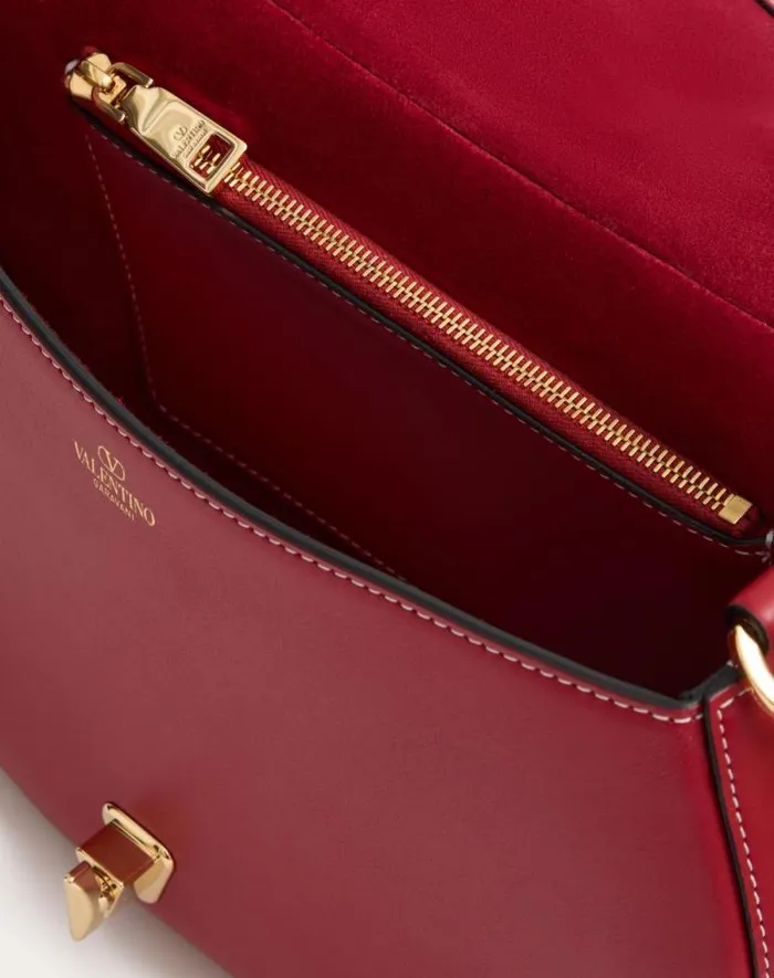 Valentino Shoulder Bags Woman Small Valentino Garavani Ohval Shoulder Bag In Nappa Calfskin For Woman In Black Black