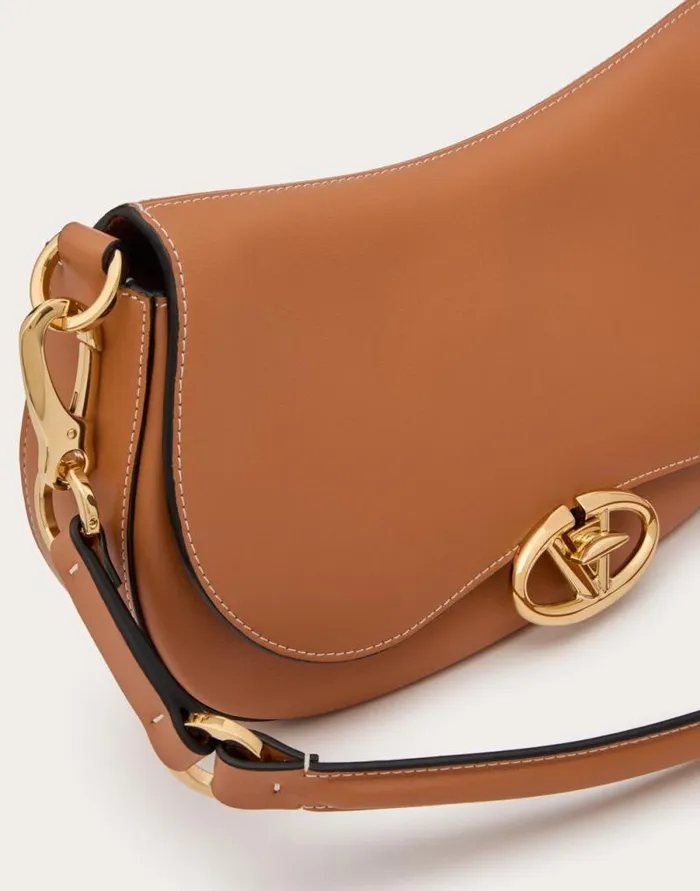 Valentino Shoulder Bags Woman Small Valentino Garavani Ohval Shoulder Bag In Nappa Calfskin For Woman In Black Black