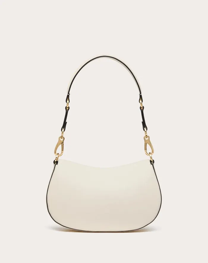 Valentino Shoulder Bags Woman Small Valentino Garavani Ohval Shoulder Bag In Nappa Calfskin For Woman In Black Black