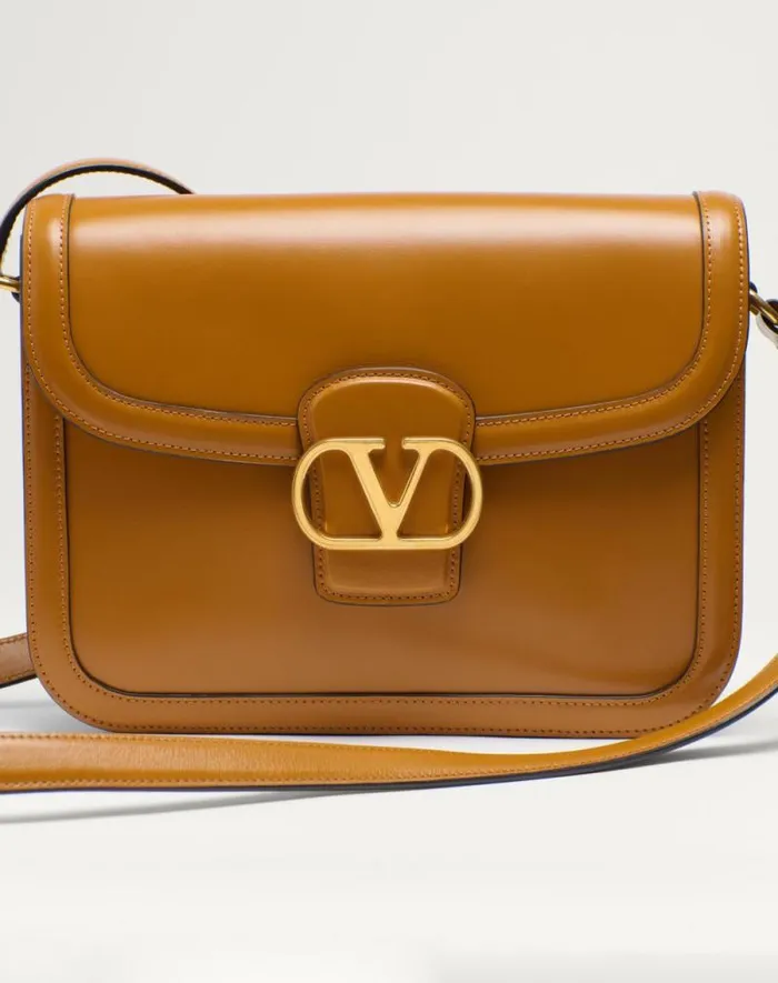 Valentino Shoulder Bags Woman Valentino Garavani 9to5 Smooth Calfskin Shoulder Bag For Woman In Black Black