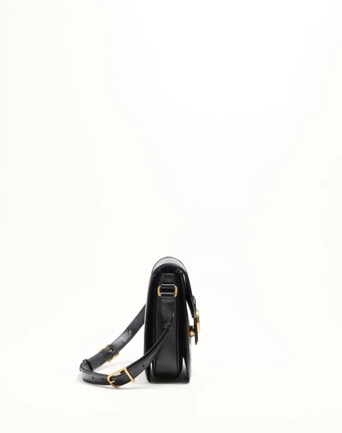 Valentino Shoulder Bags Woman Valentino Garavani 9to5 Smooth Calfskin Shoulder Bag For Woman In Black Black