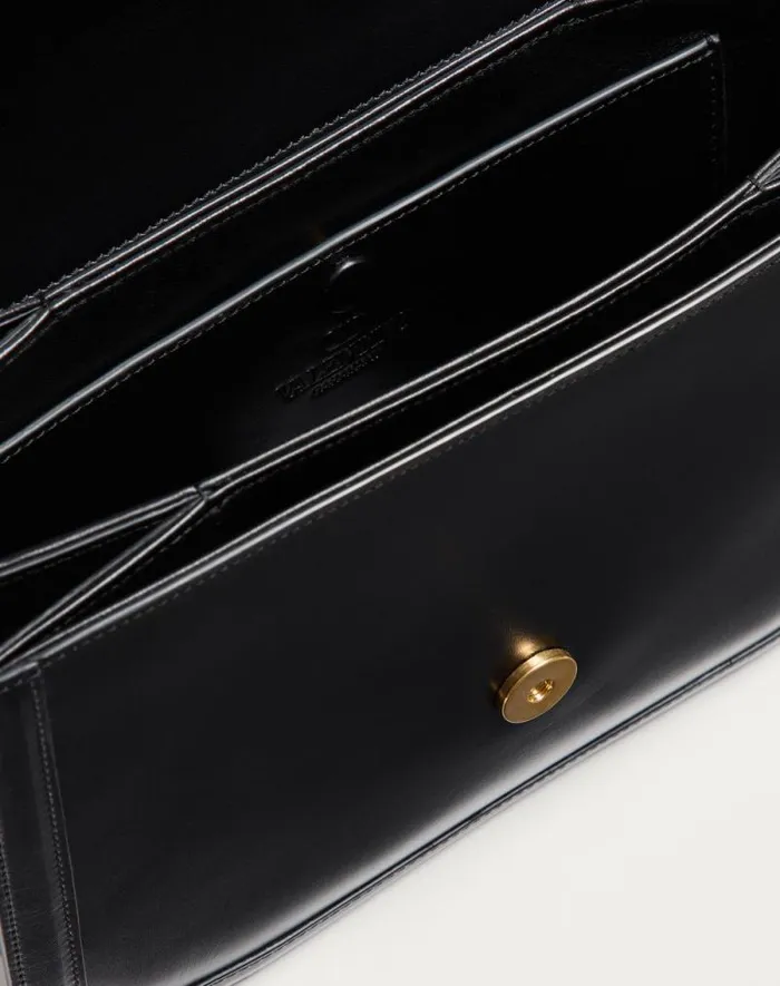 Valentino Shoulder Bags Woman Valentino Garavani 9to5 Smooth Calfskin Shoulder Bag For Woman In Black Black