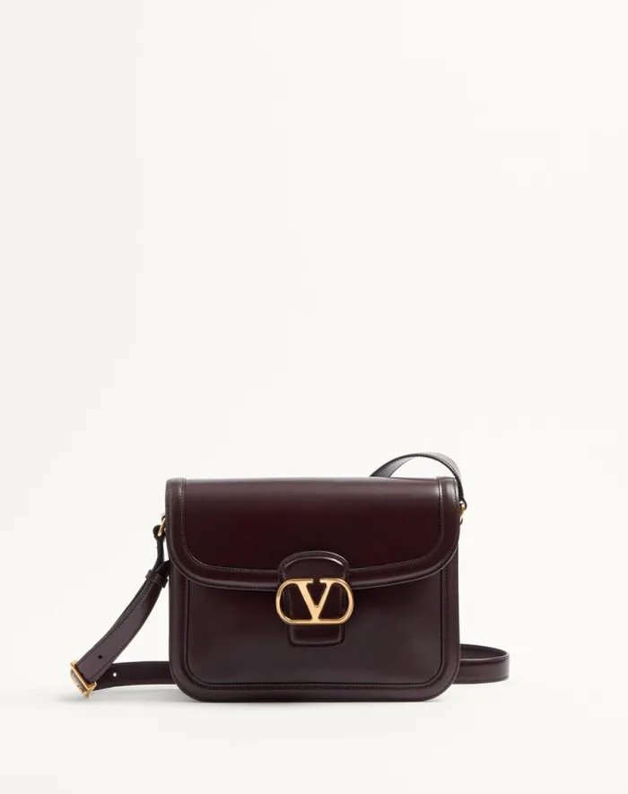 Valentino Shoulder Bags Woman Valentino Garavani 9to5 Smooth Calfskin Shoulder Bag For Woman In Black Black