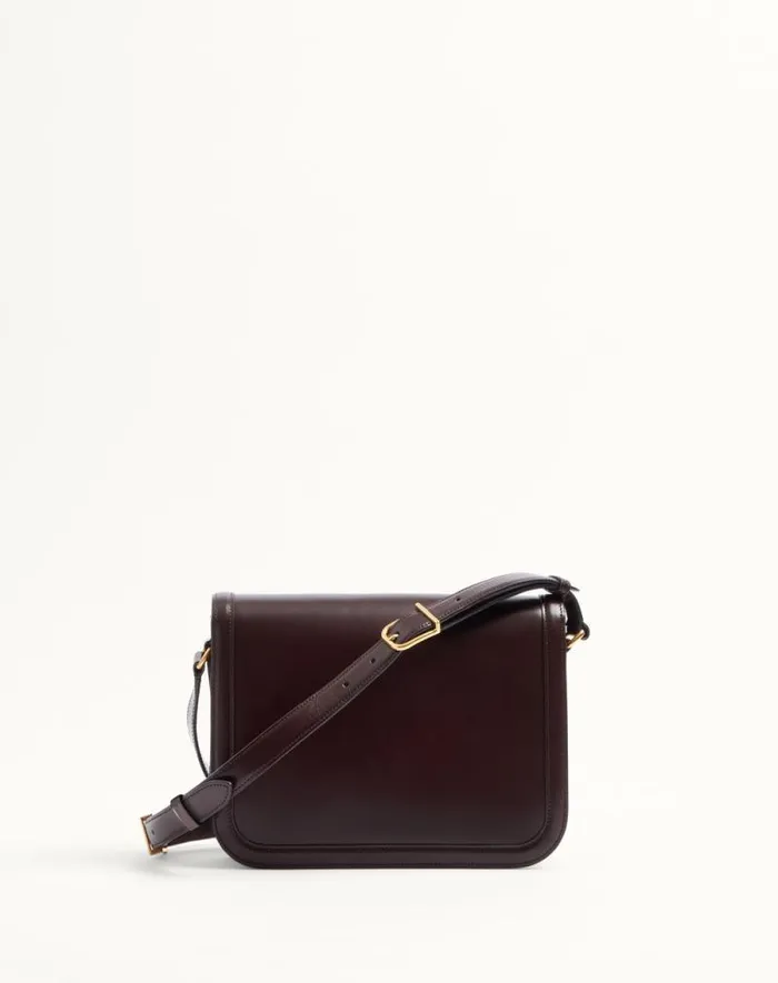 Valentino Shoulder Bags Woman Valentino Garavani 9to5 Smooth Calfskin Shoulder Bag For Woman In Black Black