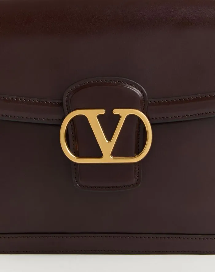 Valentino Shoulder Bags Woman Valentino Garavani 9to5 Smooth Calfskin Shoulder Bag For Woman In Black Black