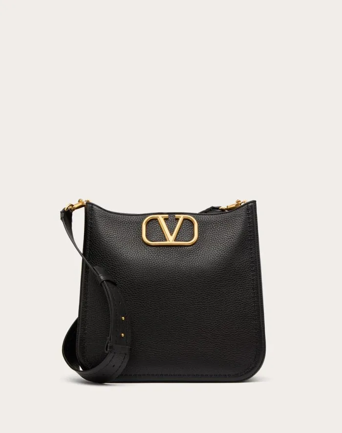 Valentino Shoulder Bags Woman Valentino Garavani Alltime Hobo Bag In Grainy Calfskin For Woman In Almond Almond Valentino Shoulder Bags Woman Valentino Garavani Alltime Hobo Bag In Grainy Calfskin For Woman In Almond Almond