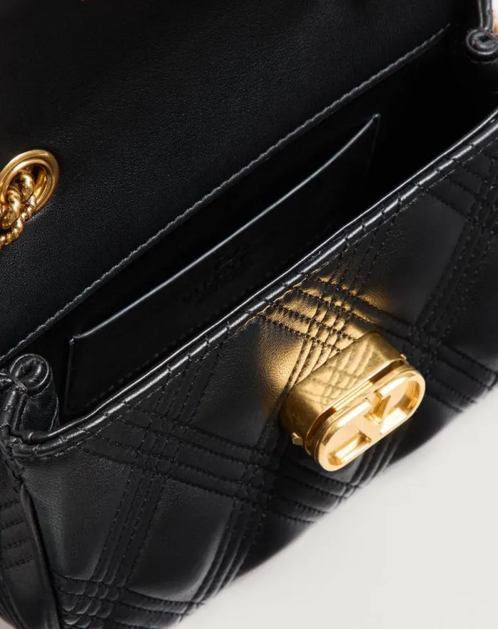 Valentino Shoulder Bags Woman Valentino Garavani Quiltie 67 Small Shoulder Bag In Quilted Nappa For Woman In Black Black