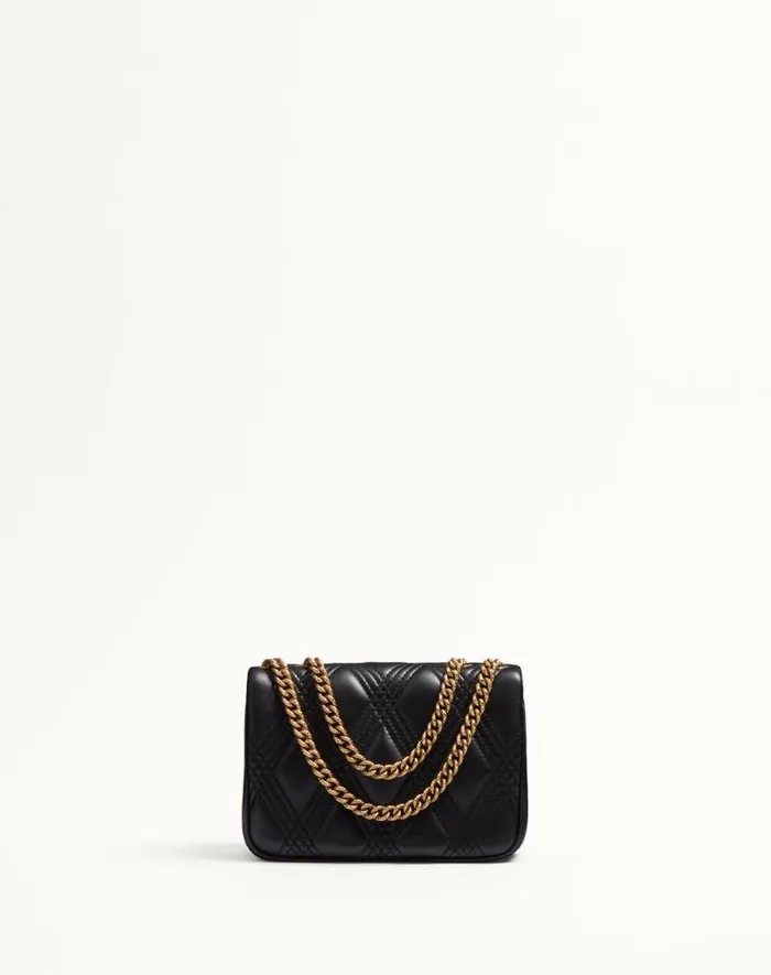Valentino Shoulder Bags Woman Valentino Garavani Quiltie 67 Small Shoulder Bag In Quilted Nappa For Woman In Black Black