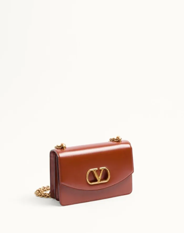 Valentino Shoulder Bags Woman Valentino Garavani Vain Shoulder Bag In Shiny Calfskin For Woman In Ivory Ivory Valentino Shoulder Bags Woman Valentino Garavani Vain Shoulder Bag In Shiny Calfskin For Woman In Ivory Ivory