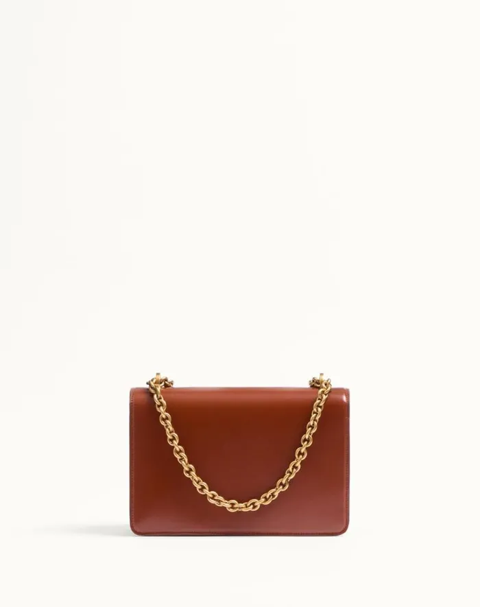 Valentino Shoulder Bags Woman Valentino Garavani Vain Shoulder Bag In Shiny Calfskin For Woman In Ivory Ivory Valentino Shoulder Bags Woman Valentino Garavani Vain Shoulder Bag In Shiny Calfskin For Woman In Ivory Ivory