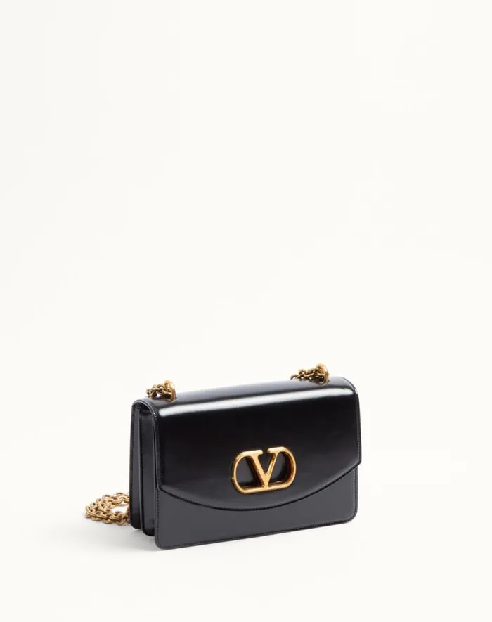 Valentino Shoulder Bags Woman Valentino Garavani Vain Shoulder Bag In Shiny Calfskin For Woman In Ivory Ivory Valentino Shoulder Bags Woman Valentino Garavani Vain Shoulder Bag In Shiny Calfskin For Woman In Ivory Ivory