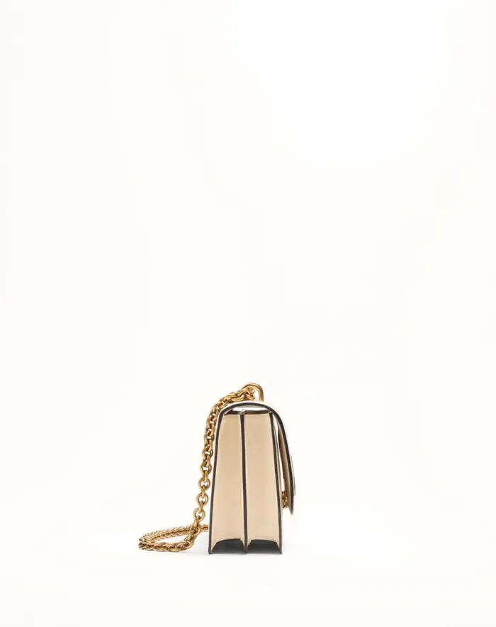 Valentino Shoulder Bags Woman Valentino Garavani Vain Shoulder Bag In Shiny Calfskin For Woman In Ivory Ivory Valentino Shoulder Bags Woman Valentino Garavani Vain Shoulder Bag In Shiny Calfskin For Woman In Ivory Ivory