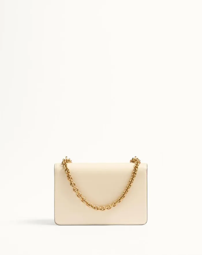 Valentino Shoulder Bags Woman Valentino Garavani Vain Shoulder Bag In Shiny Calfskin For Woman In Ivory Ivory Valentino Shoulder Bags Woman Valentino Garavani Vain Shoulder Bag In Shiny Calfskin For Woman In Ivory Ivory